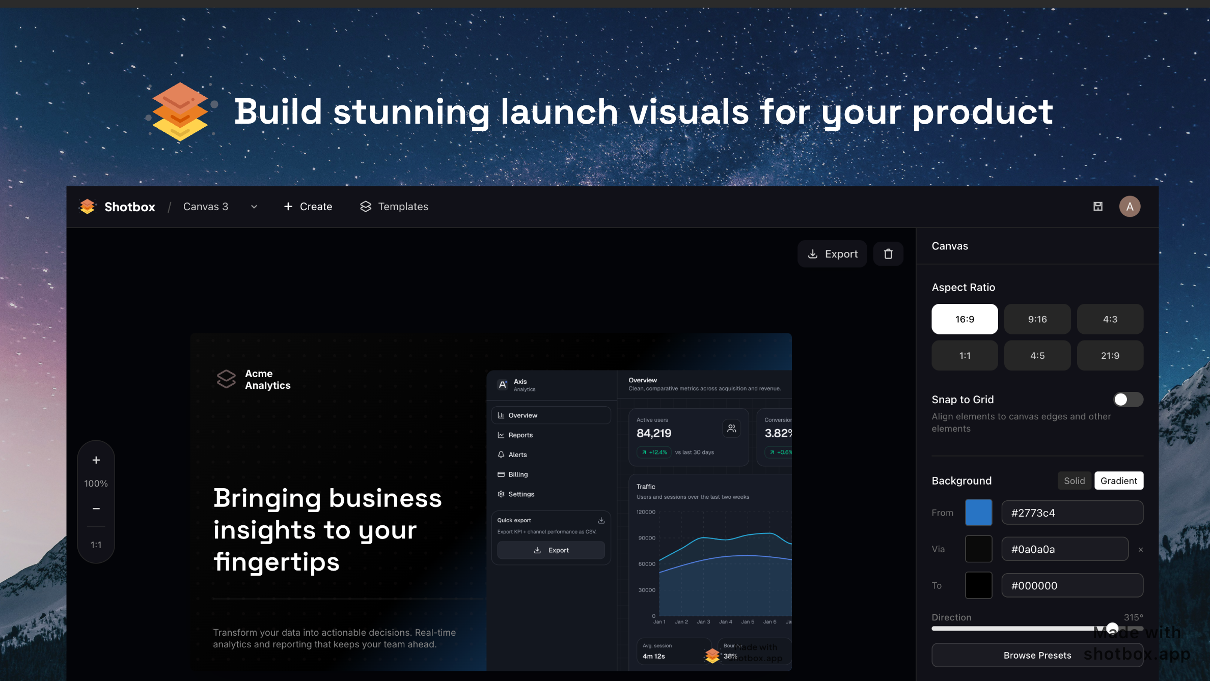 Shotbox - Create Stunning Product Hunt & Social Media Graphics in Minutes